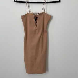 Figure fitting mini dress